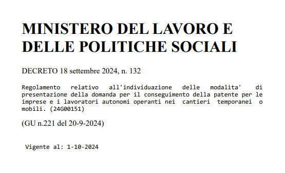 Al via la “patente a punti”: tra regole e (labili) tentativi di valorizzare il ruolo della rappresentanza sindacale