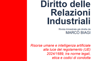 Risorse umane e intelligenza artificiale alla luce del regolamento (UE) 2024/1689, tra norme legali, etica e codici di condotta